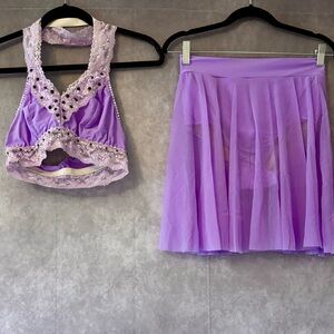Lavender Kids Dance Costume Set